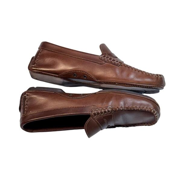 Women’s Brown Leather Penny Loafers Cliffs by White Mountain Size 8 / 38 - Picture 5 of 8